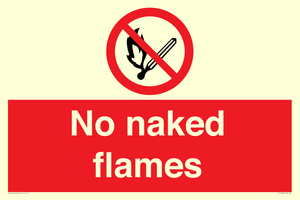 No naked flames